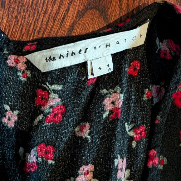 The Nines by HATCH Black and Red Floral Jumpsuit - Picture 2 of 3